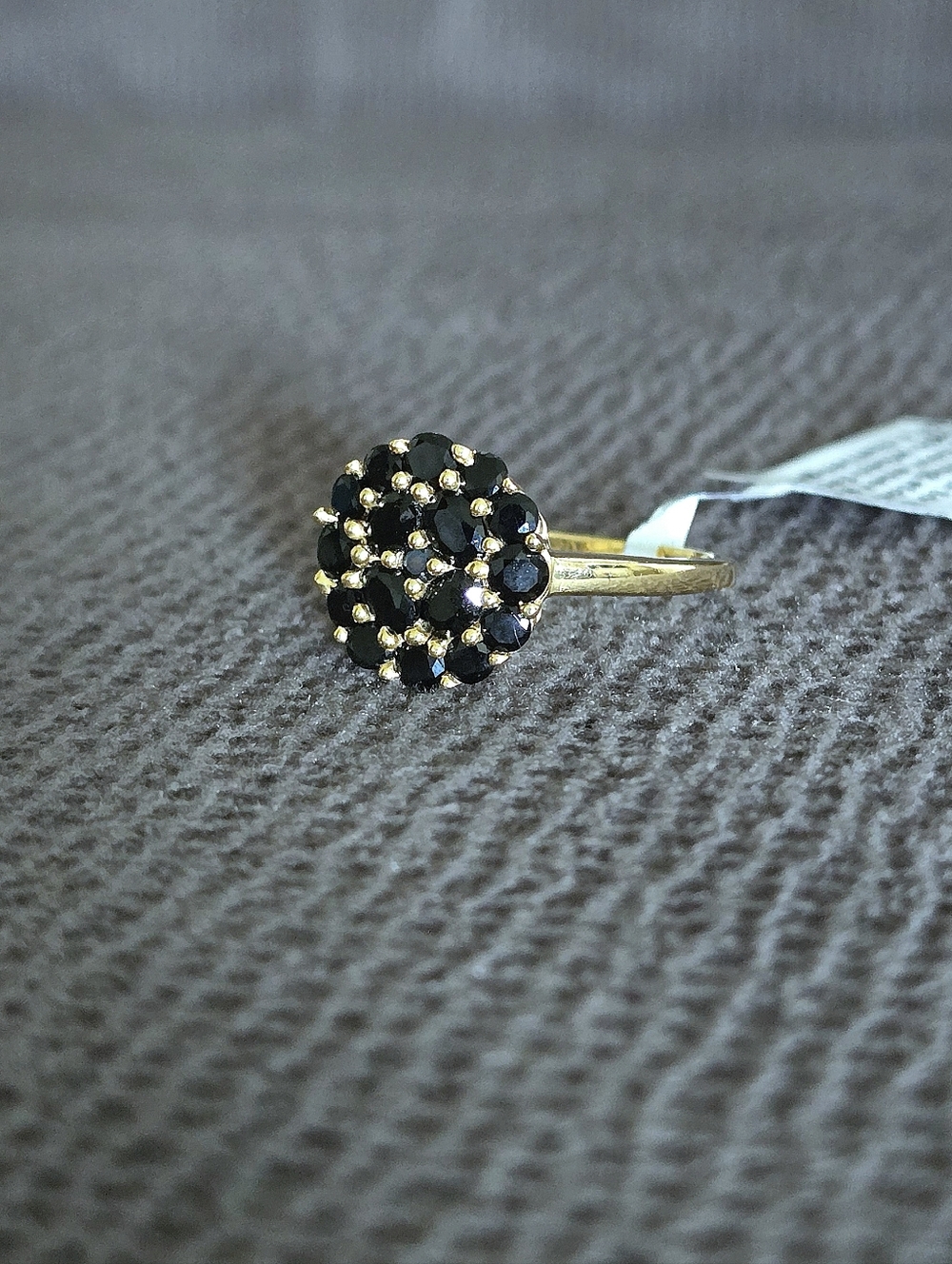 Shivam Black🖤 Spinel Floral🌸 Cluster Ring💍 - NWT - Picture 12 of 16